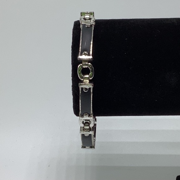 Kian Family Silver Tone Black Link Bracelet - Picture 4 of 9